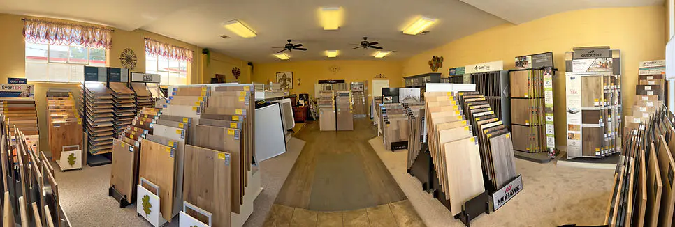Panoramic View of Richardson Flooring Showroom